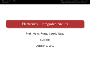 Electronics – Integrated circuits