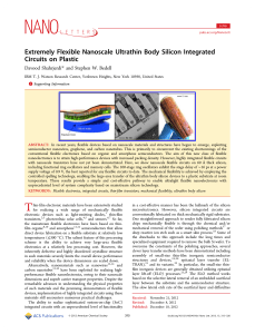 Extremely Flexible Nanoscale Ultrathin Body Silicon Integrated