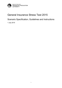 General insurance stress test 2015, scenario specification