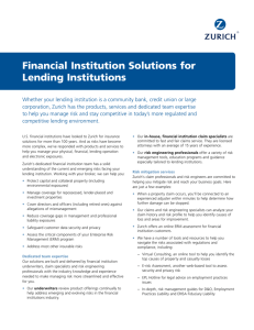 Financial Institution Solutions for Lending Institutions