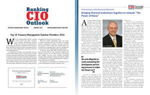 Banking CIO Outlook — Top 10 Treasury Management Solution