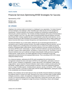 Financial Services Optimizing BYOD Strategies for