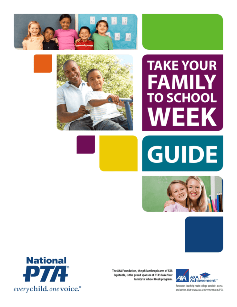 Take Your Family to School Week Guide