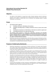 International Accounting Standard 24 Related Party Disclosures