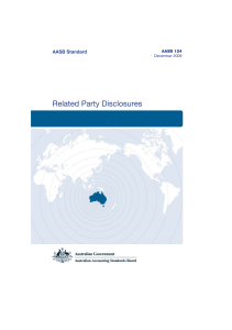 Related Party Disclosures - Australian Accounting Standards Board