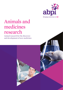 Animals and medicines research - Association of the British