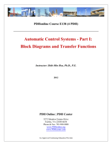 Automatic Control Systems - Professional Development Hours