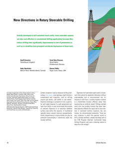New Directions in Rotary Steerable Drilling