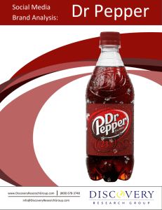 Brand Analysis: Dr Pepper