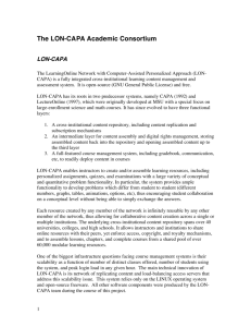 The LON-CAPA Academic Consortium