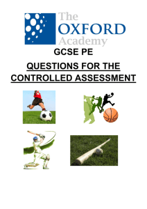 gcse pe questions for the controlled assessment