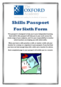 Sixth Form Skills Passport