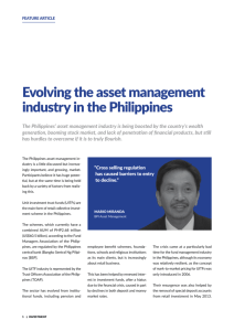 evolving the asset management industry in the Philippines