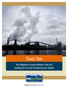 Toxic Ten - PennEnvironment