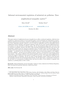 Informal environmental regulation of industrial air pollution: Does