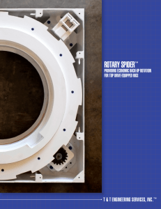 Rotary Spider™ Brochure - T&T Engineering Services