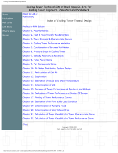 Cooling Tower Thermal Design Manual