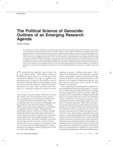 The Political Science of Genocide - Kroc Institute for International