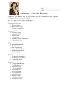 Assignment 1: Composer Biography