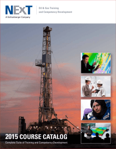 Oil and Gas Training Course Catalog 2015