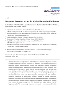 Diagnostic Reasoning across the Medical Education