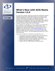 What's New with ACD/Name v12