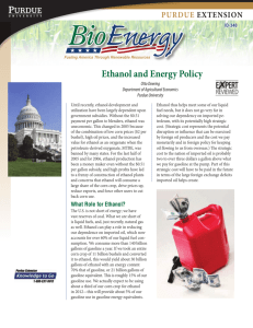 Ethanol and Energy Policy - Purdue Agriculture