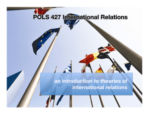 an introduction to theories of international relations
