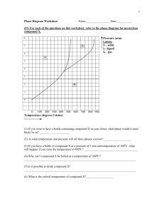 Phase Diagram Worksheet Name Date ______ (#1) For each of the