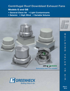 Centrifugal Roof Downblast Exhaust Fans