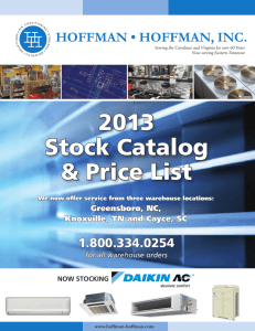 2013 Stock Catalog & Price List