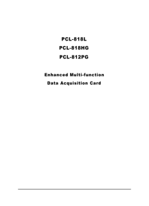 PCL-818L PCL-818HG PCL