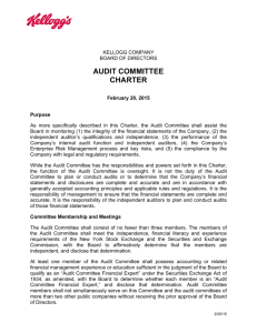 audit committee charter