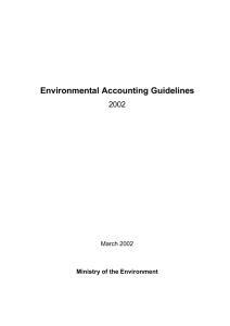 Environmental Accounting Guidelines