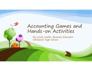 Accounting Games and Hands