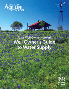 Well Owner's Guide to Water Supply