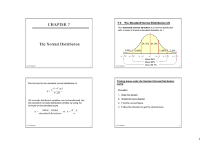 CHAPTER 7 The Normal Distribution