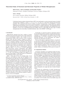 Theoretical Study of Structural and Electronic Properties of Methyl