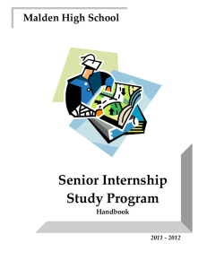 Senior Internship Study Program