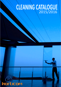 2015-2016 Horticom Cleaning Catalogue