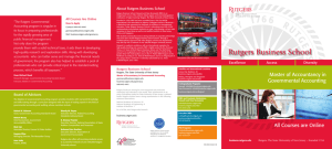 Program brochure - Rutgers Business School