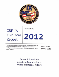 CBP-IA Five Year Report