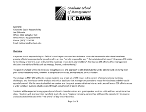 MGT 290-3 - UC Davis Graduate School of Management