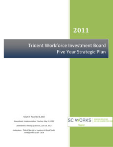 Trident Workforce Investment Board Strategic Plan