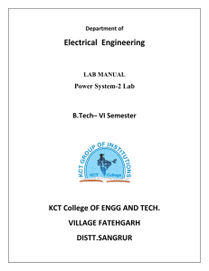 Electrical Engineering - Best Engineering College in Sangrur, Punjab