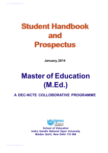 Student Handbook and Prospectus Student Handbook and