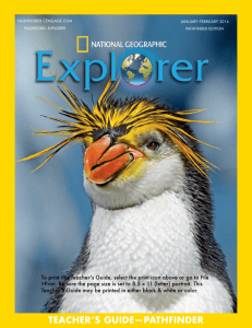 teacher's guide—pathfinder - National Geographic Explorer Magazine