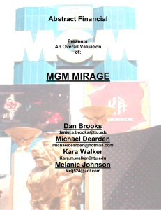 mgm mirage - Mark E. Moore