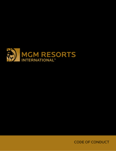 code of conduct - MGM MIRAGE Affiliates