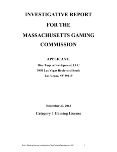 MGM Resorts International - Massachusetts Gaming Commission